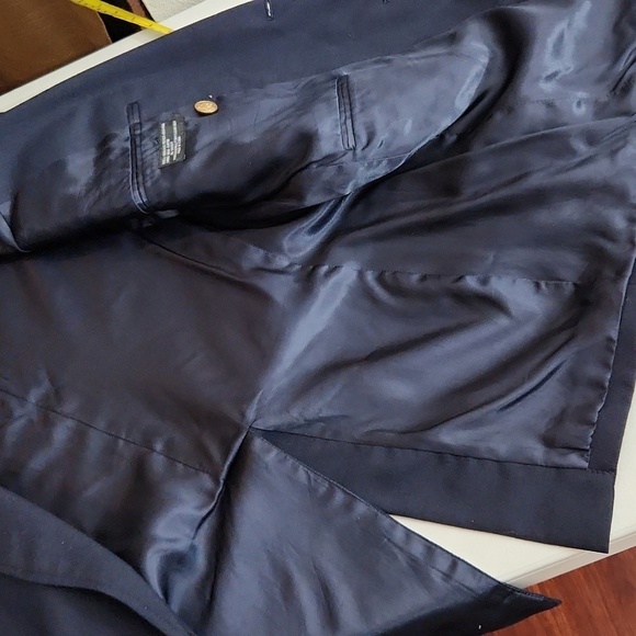 Vintage Hill & Archer Wool Blend Suit Navy Blue 40R HAS FLAWS SEE DESCRIPTION - Picture 16 of 16